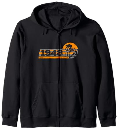 MTB Bike Ciclista Mountainbike Nacido en 1948 Cumpleaños Sudadera con Capucha
