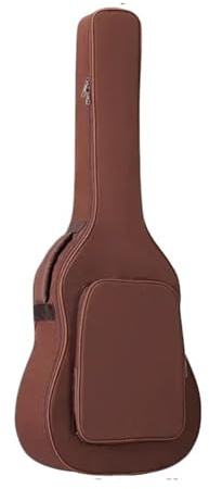 GIJMZY Gitarrfodral gitarr ryggsäck skyddande förvaringsfodral vattentät akustisk gitarr skydd, Brun, En storlek, En stil