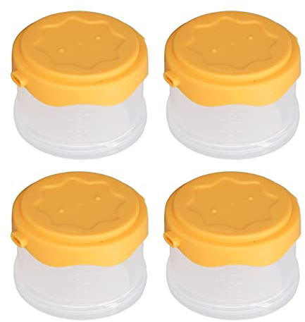 Petjoyful 4 pièces pots de stockage de nourriture pour bébé réutilisables étanches portables étanches multifonctionnels conteneurs de stockage de congélateur pour bébé