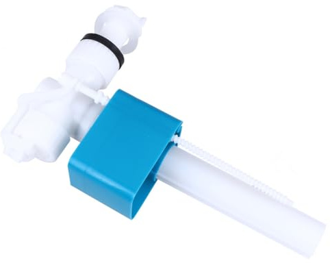 Lurrose Válvula de Llenado de Flotador Ajustable para Cisterna de Inodoro Entrada Lateral, Material Abs Resistente, Control de Volumen de Descarga para Accesorios de Baño