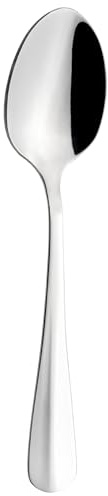 Grunwerg Baguette Collection Coffee Spoons, 18/0 Stainless Steel, Set of 12 | Coffee spoons made from 18/0 stainless steel, perfect for everyday tea, coffee, desserts and dining.