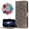 MRSTER Cuir Premium Coque pour Samsung Galaxy Note 9, [Stand Support] [Porte-Cartes de Crédit] [Fermeture Magnétique] Portefeuille Étui Housse pour Samsung Galaxy Note 9. LD Mandala Grey