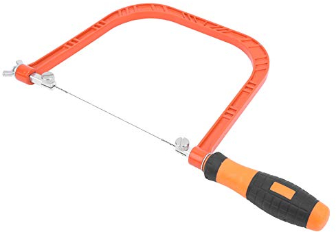 Mini scie à chantourner, en alliage d'aluminium en forme de U, accessoire d'outil de scie à main junior réglable pour le travail du bois