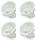 Sweier Lampadine LED GU10, Bianco Caldo 3000K 430Lumen(Risparmio Energetico, Lunga Durata, Flicker Free), 5W Equivalente a 50W di faretto Alogeno, Non Dimmerabile Set di 4