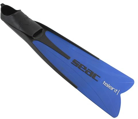 SEAC Talent, Palmes Demi-Longues pour la Chasse sous-Marine et la plongée en apnée, Camo Bleu, 43/44