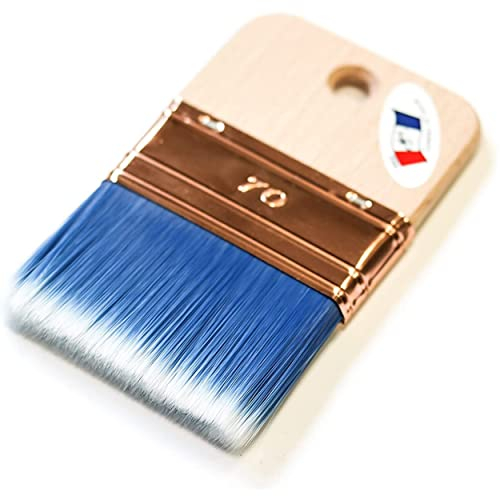Cepillo/spalter/Cepillo 70 mm/Made in France/Eco-Responsable/para Pinturas y Barnices INT. o ext., terrazas, Paredes. Encuentra la Gama Completa Azul Polytop en Amazon