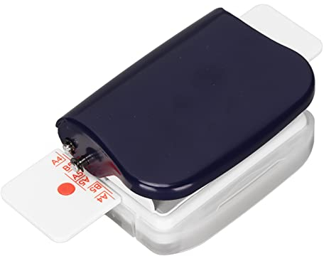 Manuelle Bindemaschinen, 6 Löcher -Buchbindemaschine für A4 30 Löcher, B5 26 Löcher, A5 20 Löcher Flipchart Innenseiten Stanzen (Blau)