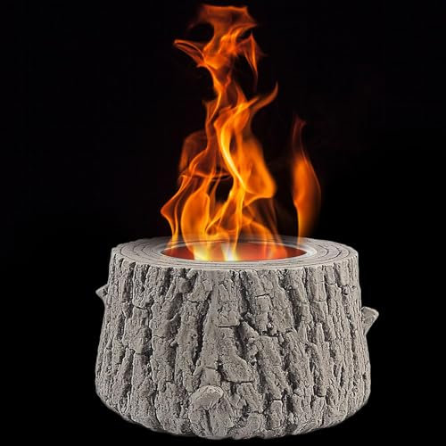 Chimenea de sobremesa Brasero de Mesa for Interiores, máquina portátil for Hacer malvaviscos con tocones de árboles, brasero sin Humo ni Olor for Acampar