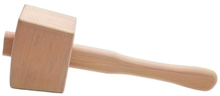 Gralara Mazo de Madera, Martillo para Hielo Manual con Mango sólido, Herramienta Manual para Carpintero de Primera Calidad, Martillo para Madera