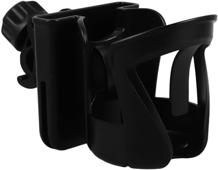 Homoyoyo Clamp-on Cup Holder for Mic Stand Adjustable Drink and Bottle Bracket with Phone Slot Music Stand Accessory for Sheet Music Guitar Violin Guzheng