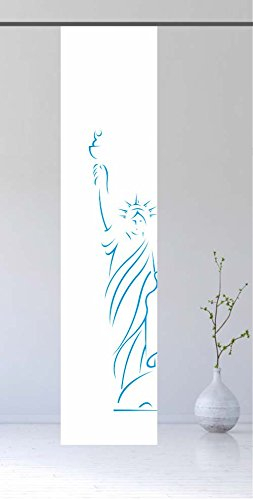 gardinen-for-life Flächenvorhang New York Blue - Schiebevorhang, Gr.60x260 cm