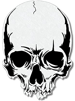 Herterich Products Plantilla de aerógrafo para calaveras, diseño de calavera, tamaño A5, diseño preciso, perfecto para tatuajes, graffiti y arte creativo, reutilizable y resistente a los disolventes