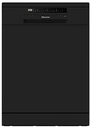 Hisense HS60240BUK Freestanding Standard Dishwasher 85cm High- Black - E Rated, 24 x 23 x 33 inches (L x W x H)