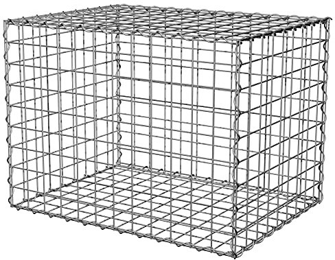 Suregreen Gabion Baskets Cages Galvanised Wire Mesh | 10 Gauge Wire | Multiple Sizes | 75mm x 75mm Holes (1.5m x 975mm x 525mm)