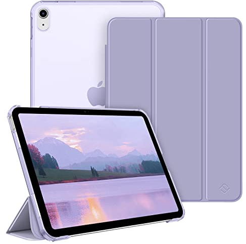FINTIE Ultra Slim Case for iPad (A16) 11th Generation 11 Inch 2025 / iPad 10th Generation 10.9 Inch 2022 - Frosted Back Shell with Fold-back Stand and Auto Wake/Sleep, Lilac Purple