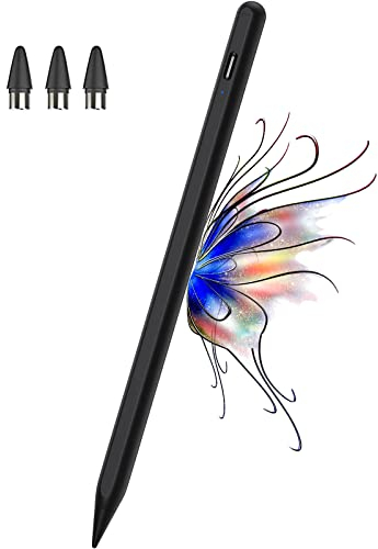 Kenkor Stylus Stift für Touch Screens mit magnetischem Design, Stylus POM 1,5 mm Feder für Android iOS Stylus Pen -Pad/Pro/Air/Mini/Phone/Smartphones und Tablets Geräte (Schwarz)