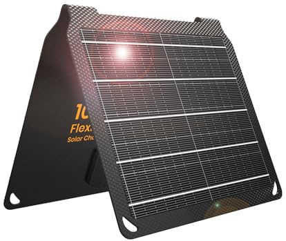 10 W solceller, bärbar (5 V, 2 A max), vikbar solladdare med USB-A-anslutning för mobiltelefon, iPad, powerbank, IP67 vattentät, monokristallin silikonsolpanel för camping,