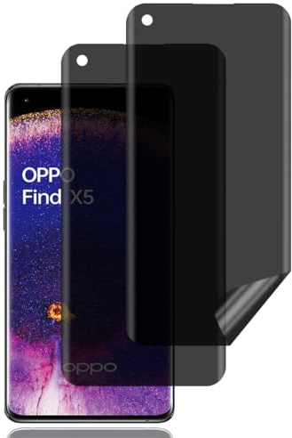 BCHKLAI Privacy Pellicola Protettiva per OPPO Find X5 [2 Pezzi], Anti-Spia TPU Film, Antigraffio, Installazione Facile, Senza Bolle, Anti-Spia Privacy Protezione Schermo per OPPO Find X5 5G