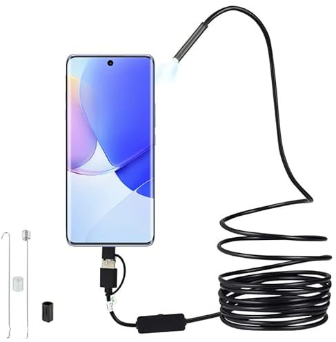 Telecamera Ispezione Telefono Endoscopio per Smartphone Usb con cavo da 1 Metri Impermeabile Sonda telecamera per android 2.0 megapixel