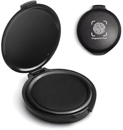 LIAMGUS Fingerprint Ink pad, Ink pad, Fingerprint Kit, Fingerprint Ink pad, for Identification Security ID Fingerprint Cards Law Enforcement Fingerprint Stamp Ink Pad