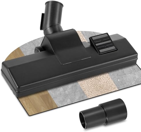 JAMATA 35/32mm Staubsaugerdüse, Komfort umschaltbare Kombidüse, Premium Bodendüse kompatibel für à Kärcher, Bosch, Siemens, Miele, Samsung, Thomas