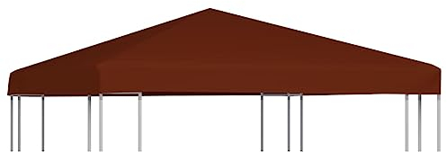 Home Items, Pavillon-Abdeckung, 310 g/m², 3 x 3 m, Terrakota, Anzugmöbel