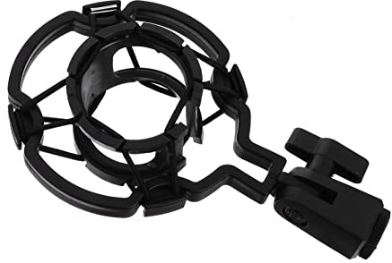 Mikikit Soporte De Suspensión Para Micrófono Reductor De Vibraciones y Estable Compatible Con Micrófonos De Condensador Para Músicos y De Contenido