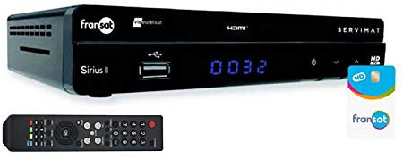 Servimat - Receptor de TV satélite HD + tarjeta Viaccess Fransat PC6 Eutelsat 5W