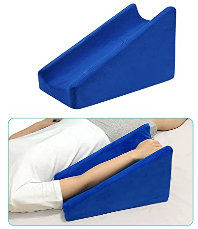 Arm Elevation Pillow Support for Broken Arm Therapy Wedge Foam Wedge Elevating Post Surgery Pillow Elevated Arm Pillows for Sleeping Wheelchair Arm Pads Elbow Pillow Surgery Recovery