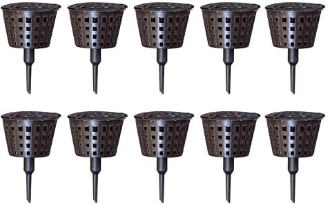 Boîte de Panier d'engrais en Plastique 10pcs avec Couvercle pour Plante de bonsaï de Jardin