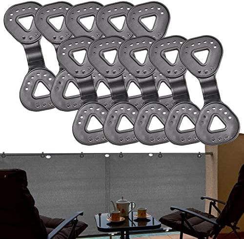 Teksome Lona | Lona Resistentes para Vallas Madera, Camping fijación y colocación para Red Sombra Solar, Red antipájaros, Red jardín