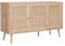 Alice's Home sweeek - Aparador de caña 120x39x70cm - Bohème - 2 Niveles, 3 Puertas, Patas escandinavas, Natural