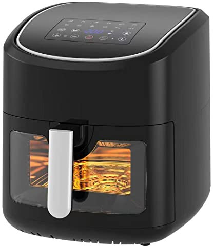 Melchioni Family | Friggitrice ad Aria GAIA, Capacità 8L / 2,5kg, Display Touch Screen, Timer 1/60 minuti, 13 Programmi Preimpostati, 1800W