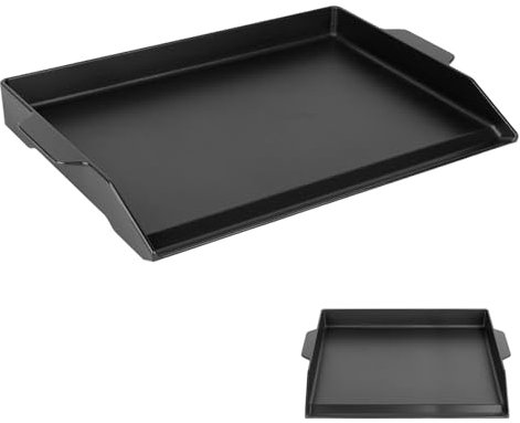 23 x 16 Universal Cast Iron Cooking Griddle, Flat Top Grill Pre-Seasoned Nonstick Griddle Insert for Most Gas Grills and 4 Burner Stove Top, Griddle Insert Griddle Plate for Gas Grill