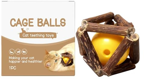 Anneau de Dentition pour Chat – Kit d'aide au Jeu et à mâcher pour Chat - Aide au Jeu et à la Dentition Naturelle apaisante - Aide à la Dentition Naturelle - Outil pour soulager Les Dents - pour