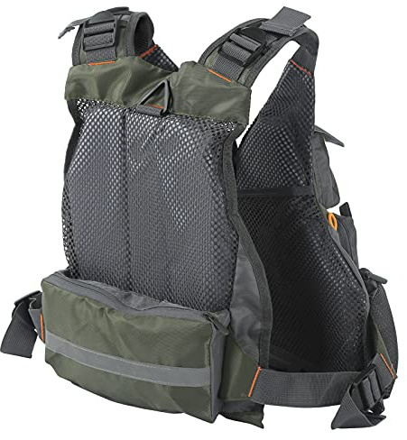 RASTKY Gilet da Pesca Resistente con Tracolla Regolabile e Imbottitura Galleggiante per la Pesca, Adatto per Il Surf Acquatico e Il Windsurf