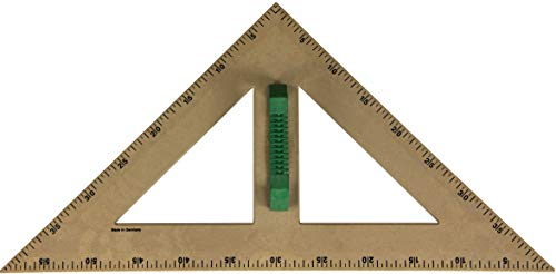 WISSNER aktiv lernen - Tafel Zeichengeräte magnetischer Rechter Winkel 45° 60 cm - RE-Wood