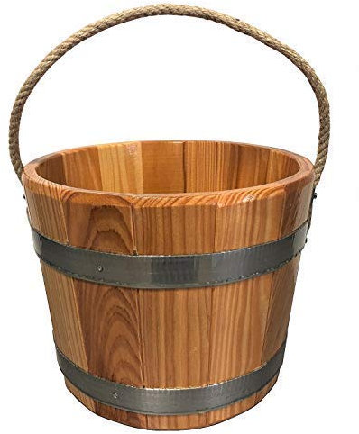 SudoreWell® Seau de Sauna en Bois de mélèze