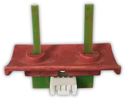 Easyricambi - Debimetro Stufa a Pellet, Sensore di Flusso Aria Modello J064 per Micronova, Edilkamin, Dal Zotto, La Nordica Extraflame (Ricambio Supporto Rosso)