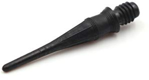 CUESOUL Touch-Point Soft Tips Dart Point 2BA Filetage de vis Standard, Paquet de 80 pièces, Utilisation Durable(Noir)