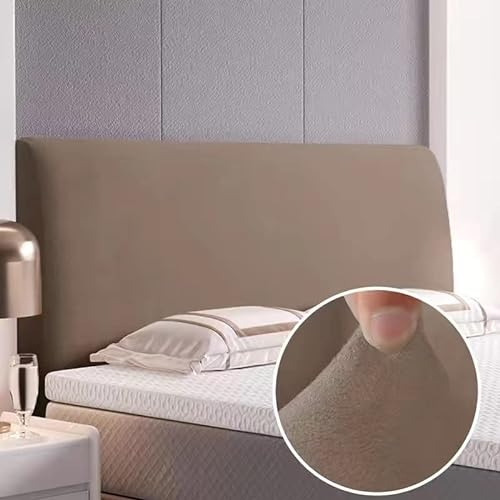 Elastische Bett Bettkopfteil Hussen Bettkopfteil Bezug Kopfteilabdeckung 160/180/200CM StaubhüLle Bett Kopf Abdeckung Staubdicht Kopfteil Hussen Einfarbig Boxspringbett Kopfteilbezug