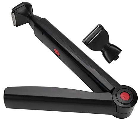 Electric Back Hair Shaver, Portable USB Rechargeable Long Handle Back Hair Removal, Foldable Body Shaving Groomer, Man Back Razor Shaver Full Body Leg Hair Removal Trimmer Tool