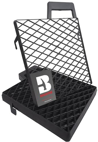 BAUSTER® 5er Set Kunststoff Abstreifgitter 255x215mm Verwendung mit Farbwalzen Malerzubehör Abtropfgitter Farbabstreifer