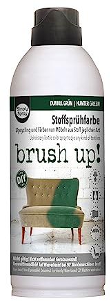 Brush up! Spray - permanente Textilfarbe zum Sprühen Möbel Stofffarbe auf Wasserbasis (dunkelgrün)