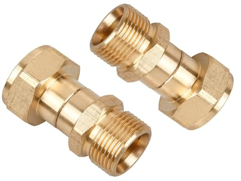 2 unidades de limpiador de presión articulación giratoria M22 14 mm conector conector rápido limpiador de presión adaptador de latón limpiador de presión adaptador giratorio conector de