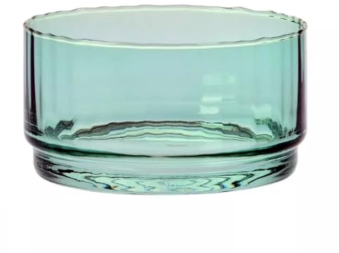 Krosno Saladier Synergy, 15 cm, Verre de Haute Qualité avec Teinte Menthe, Design Moderne et Élégant, Bol Décoratif Idéal pour Salades, Desserts, Snacks, Cristal sans plomb