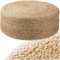 tectake® handgefertigter Jute Pouf Boho, Hocker rund, Room Decor Möbel, Bodenkissen, Sitzkissen Boden, Pouf Hocker, Polsterhocker, Sitzsack, Sitzhocker, Bodensitzkissen - Elipse