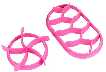 NAMOARLY 2piezas Prensas De Pan para Horno Moldes Redondo y Ovalado Repujado Repostería Ecológico y Duradero Fácil De Moldear