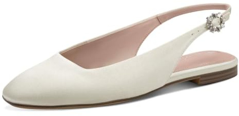 Tamaris décolleté slingback da donna piatto bianco 41 EU