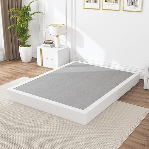 Snaye Full Size Box Spring 8 Inch, 3000lbs Heavy Duty Box Spring Full Size Bed Base Metal Mattress Foundation, Easy Assembly, Noise Free
